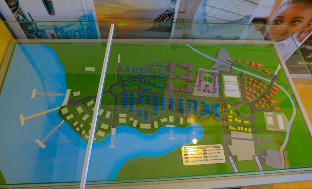 Homa Bay SEZA masterplan model